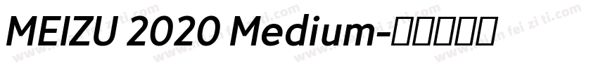 MEIZU 2020 Medium字体转换